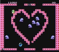 une photo d'Ã©cran de Bubble Bobble sur Nintendo Nes